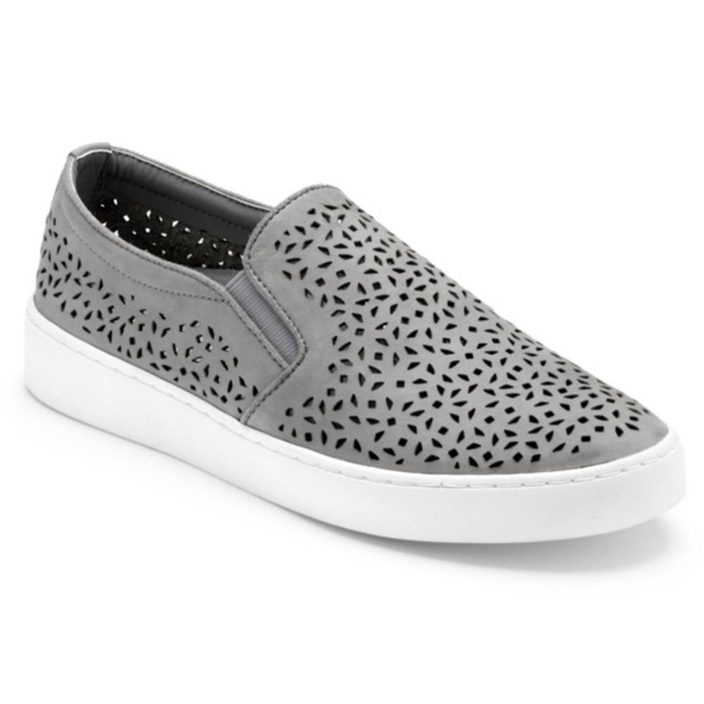 Vionic Midi‎ Perf Casual Slip-on Sneaker Shoe, Size 7, Grey Neutral Orthotic